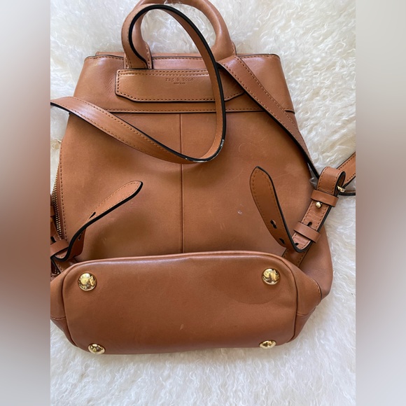 Rag & Bone Mini Pilot Drawstring Flap Leather Backpack - Picture 5 of 5